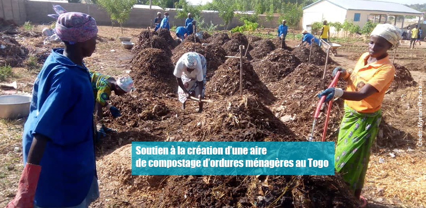 Le SYBERT apporte son soutien à la création d’une aire de compostage d’ordures ménagères au Togo