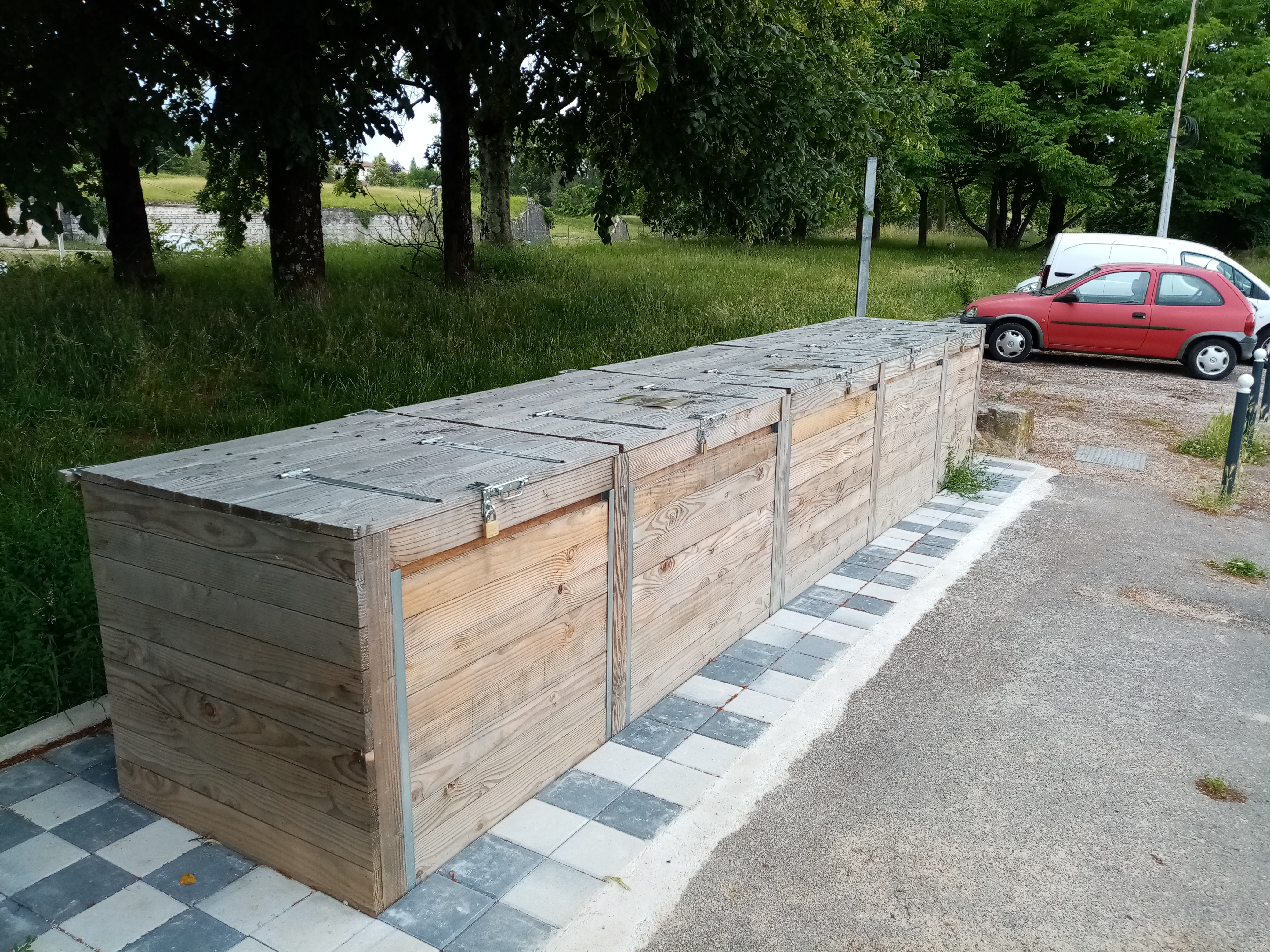 Mise en service du composteur collectif à Battant