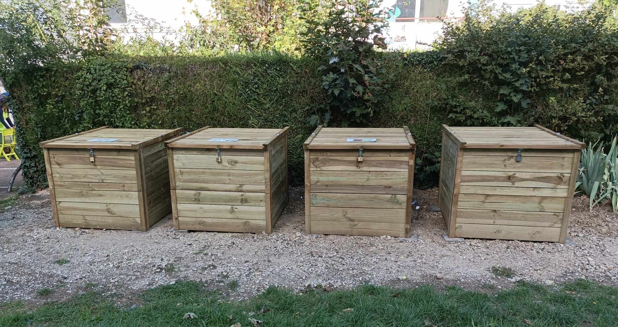 Ouverture d'un site de compostage collectif rue Danton