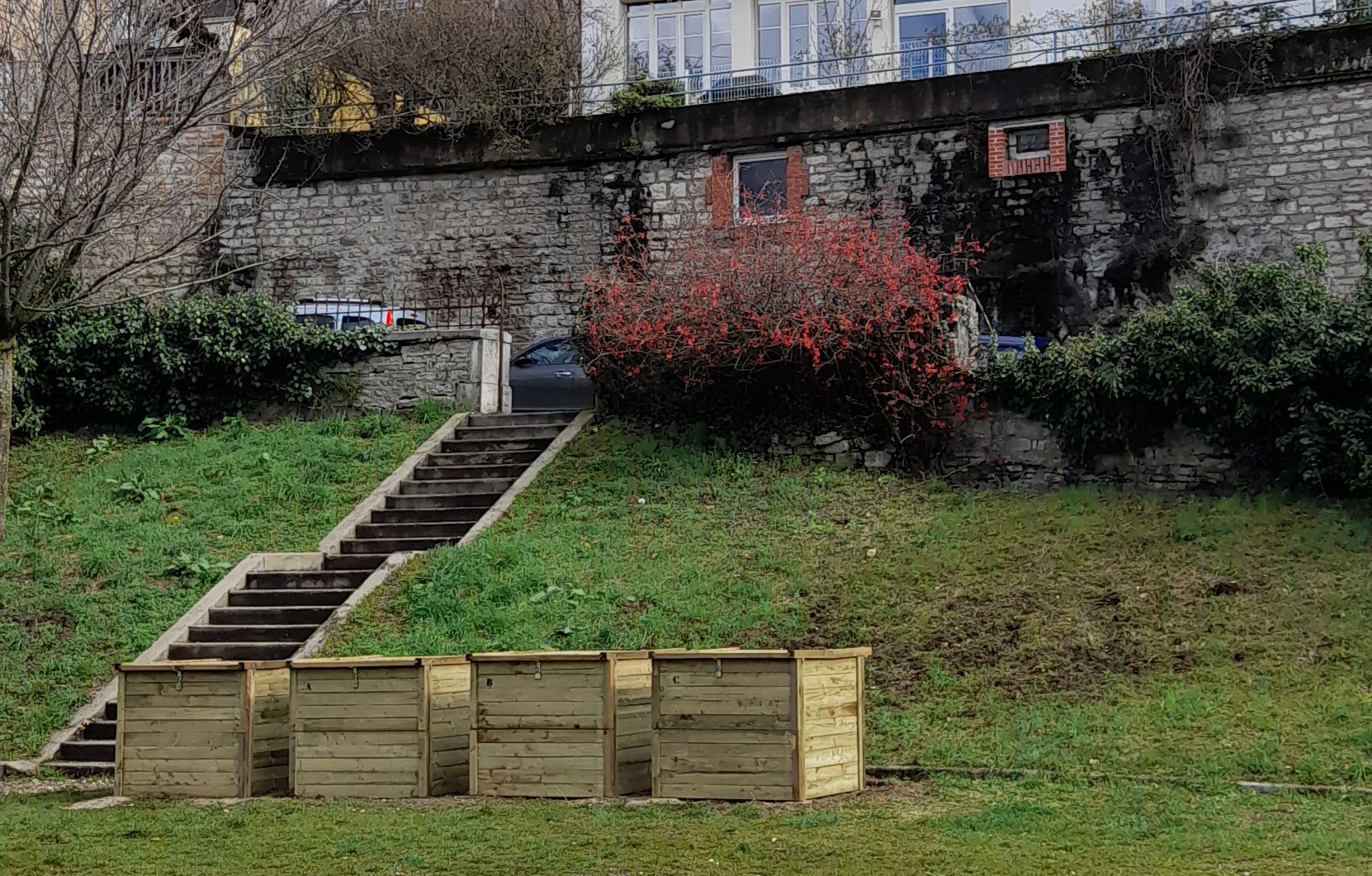 Ouverture d'un site de compostage collectif rue Isenbart