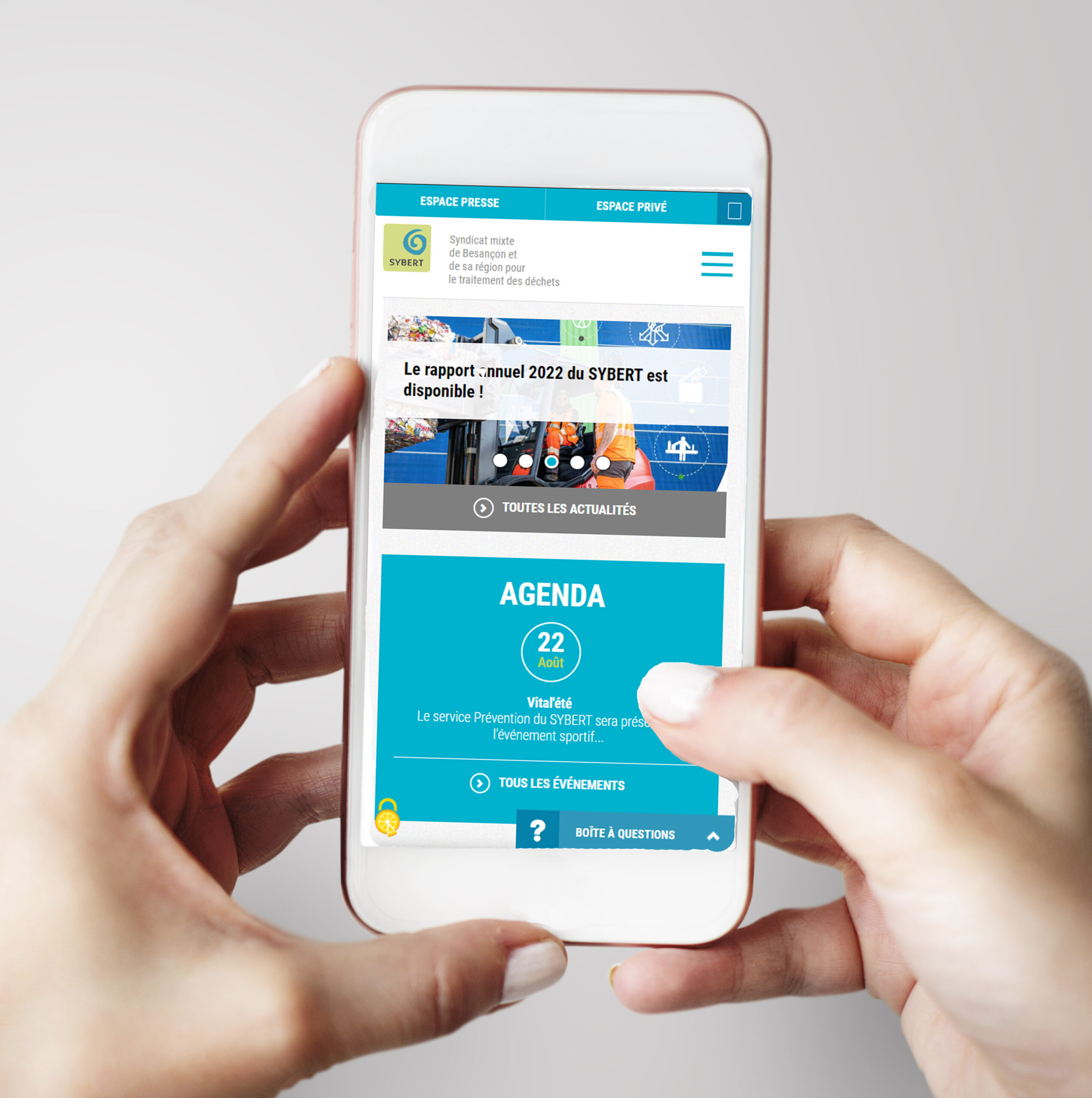 Le SYBERT à portée de clic sur votre téléphone
