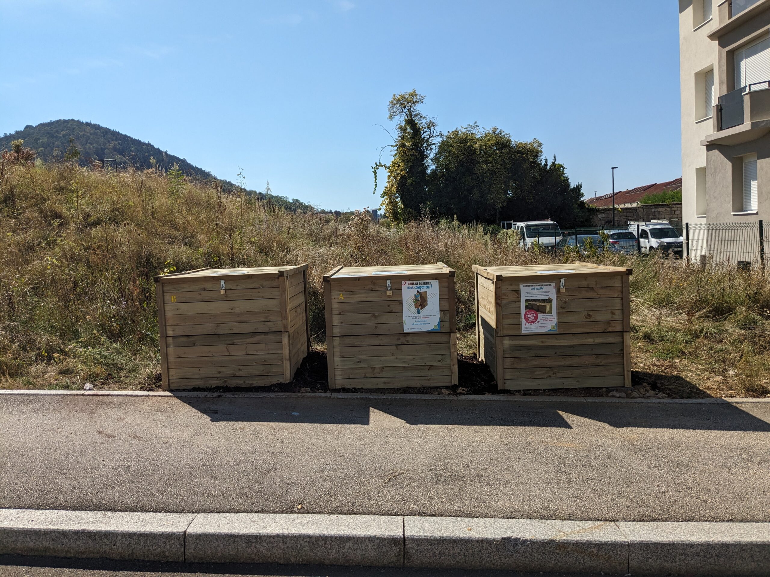 Un nouveau site de compostage collectif rue du Polygone à Besançon