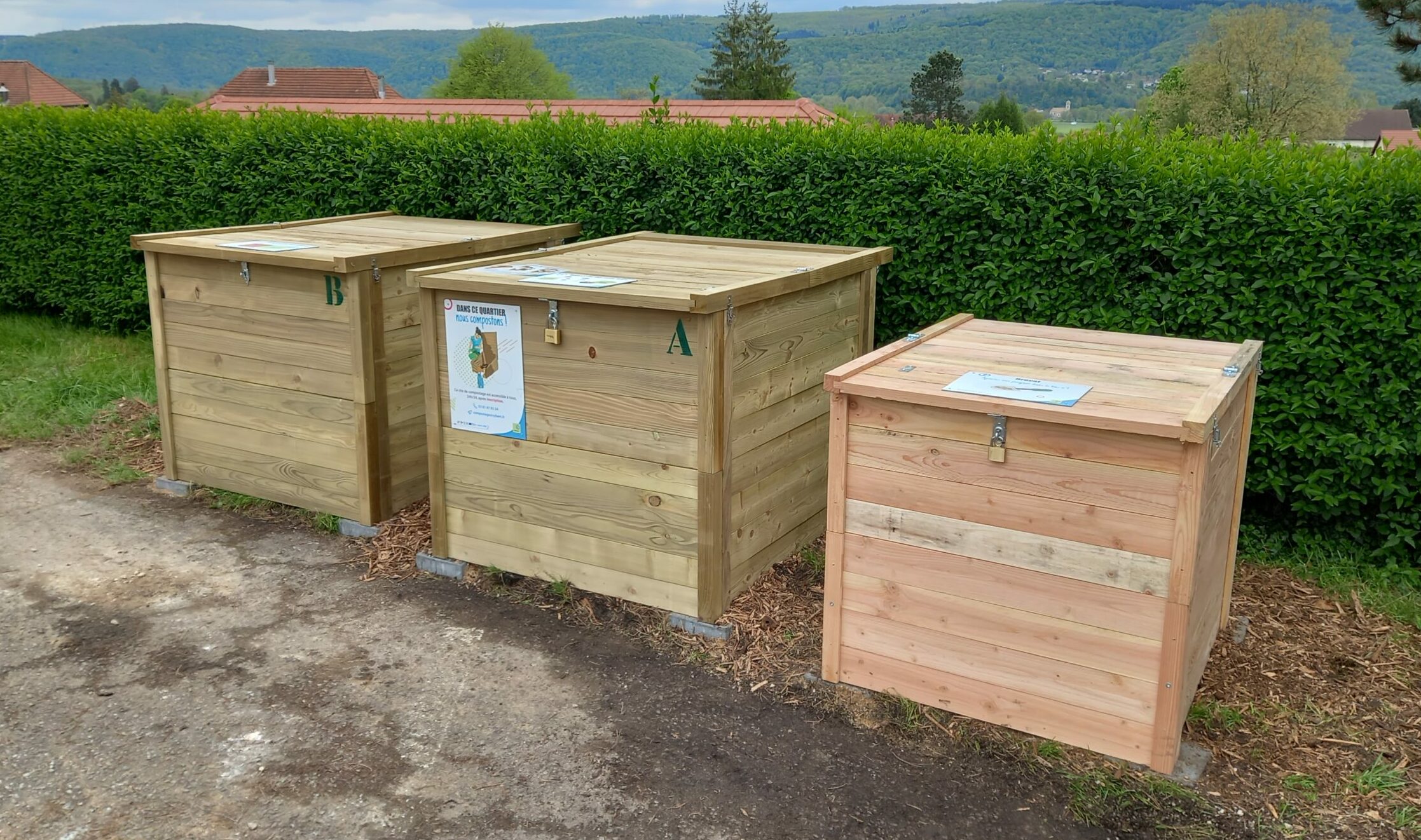 Un site de compostage collectif à Thise