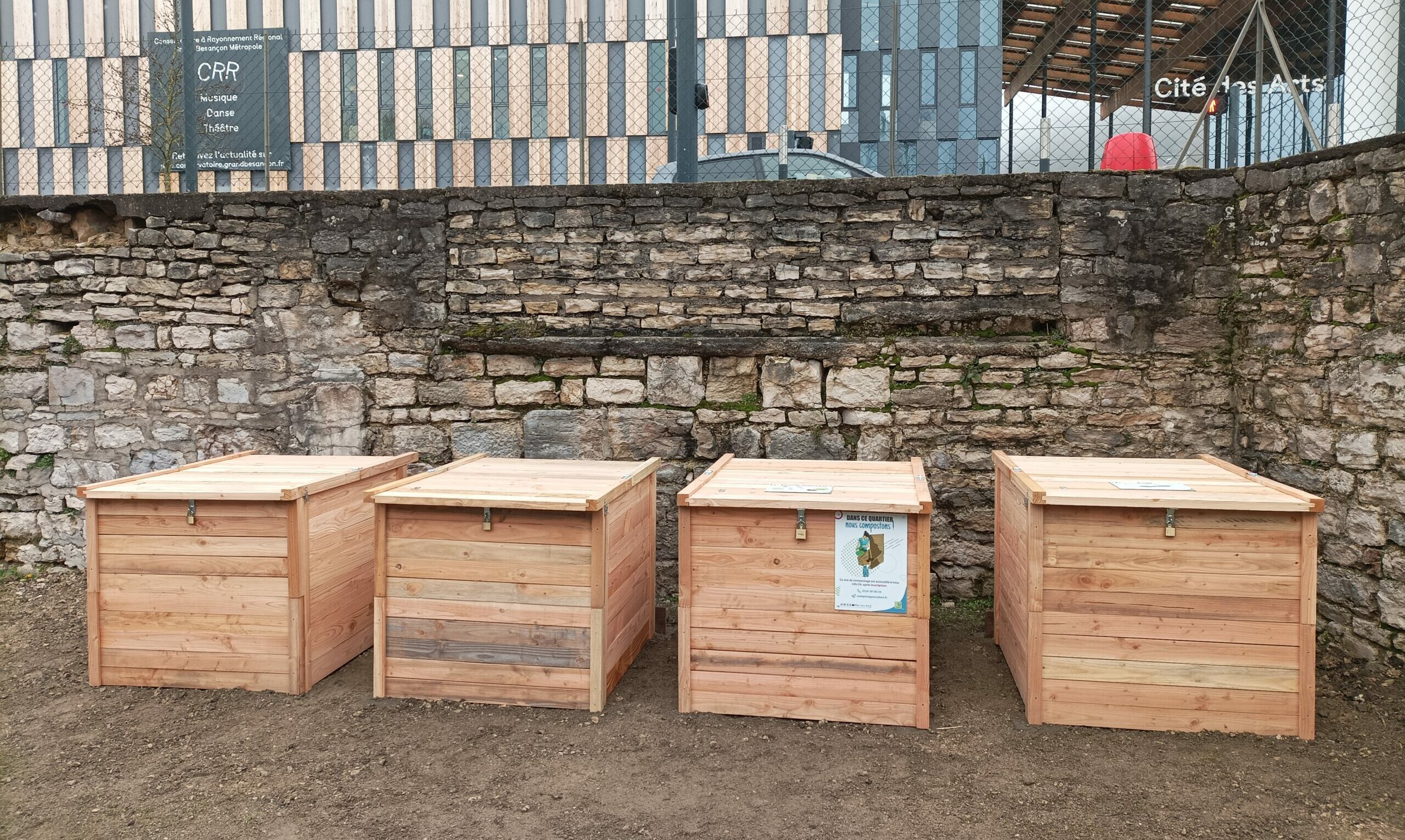 Ouverture du site de compostage collectif FRAC à Besançon