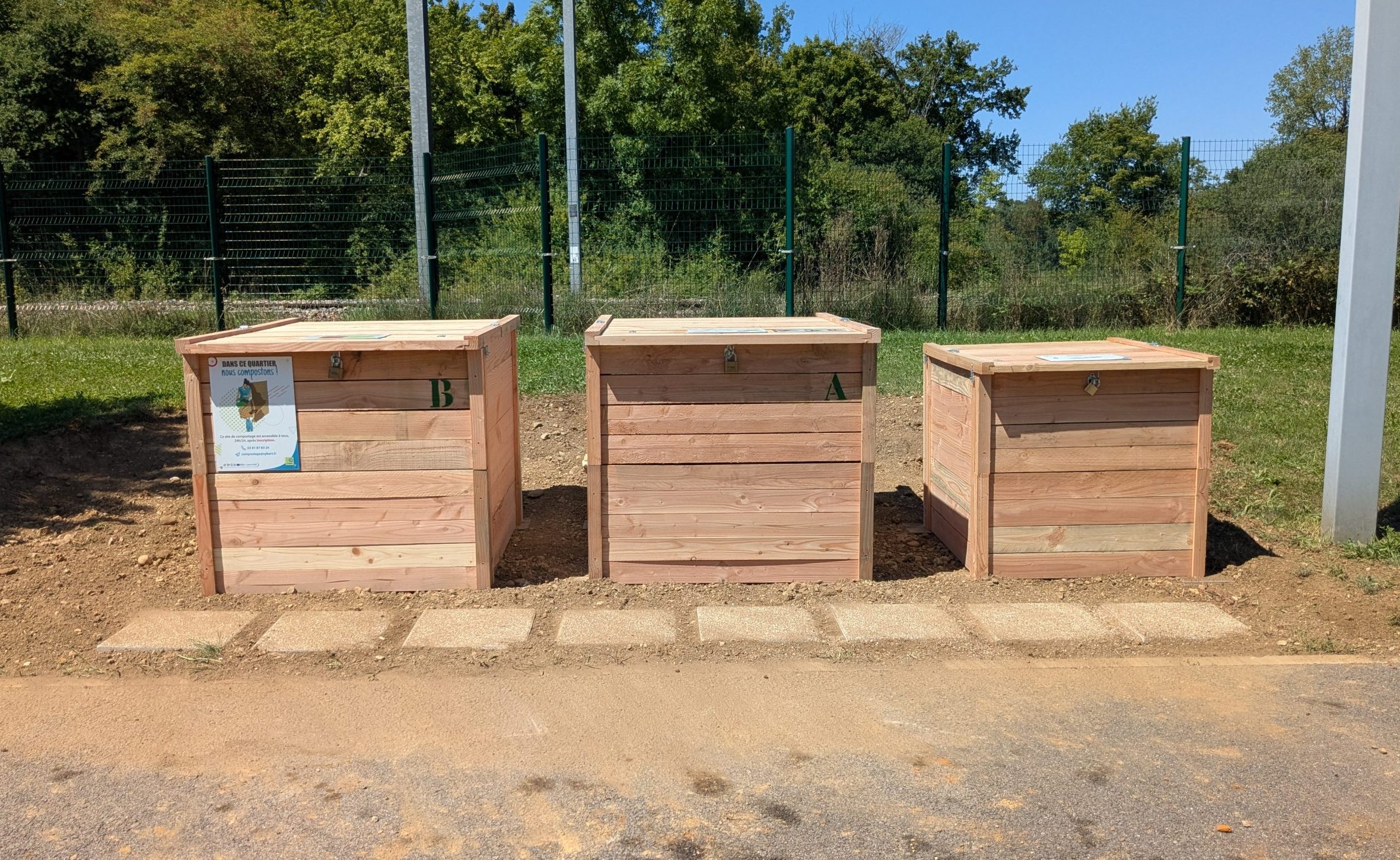 Un nouveau site de compostage collectif à Montferrand-le-Château